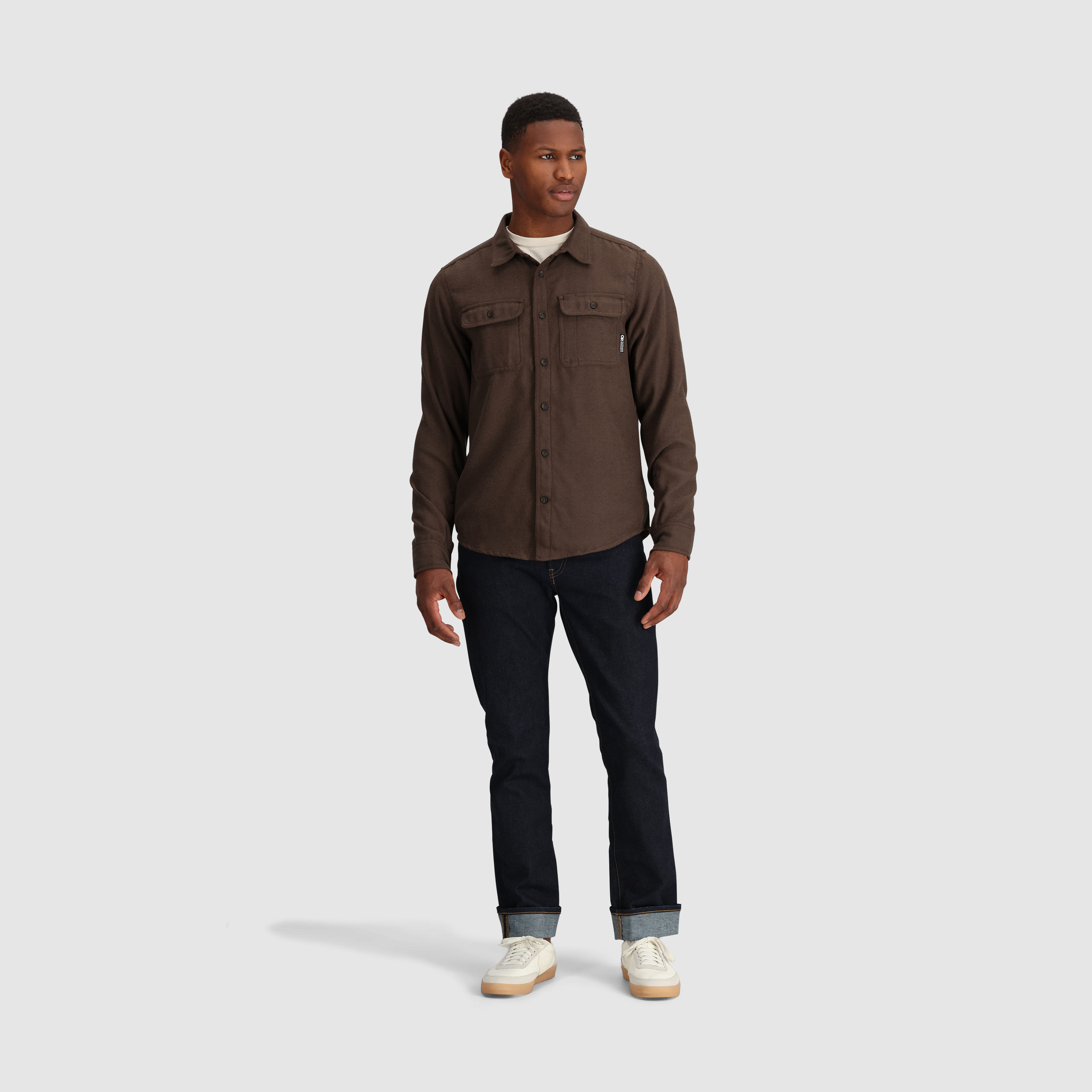 Men's Comfortable Feedback Flannel Twill Shirt - Soft Plaid Long Sleeve Button Down for Casual Wear & Outdoor Activities