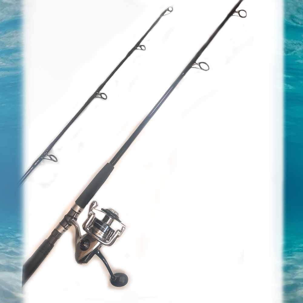Shimano Saragosa 14000SWAXG Spinning Reel & 7FT Fishing Rod Combo - Saltwater Surf Fishing Gear for Offshore & Beach Angling