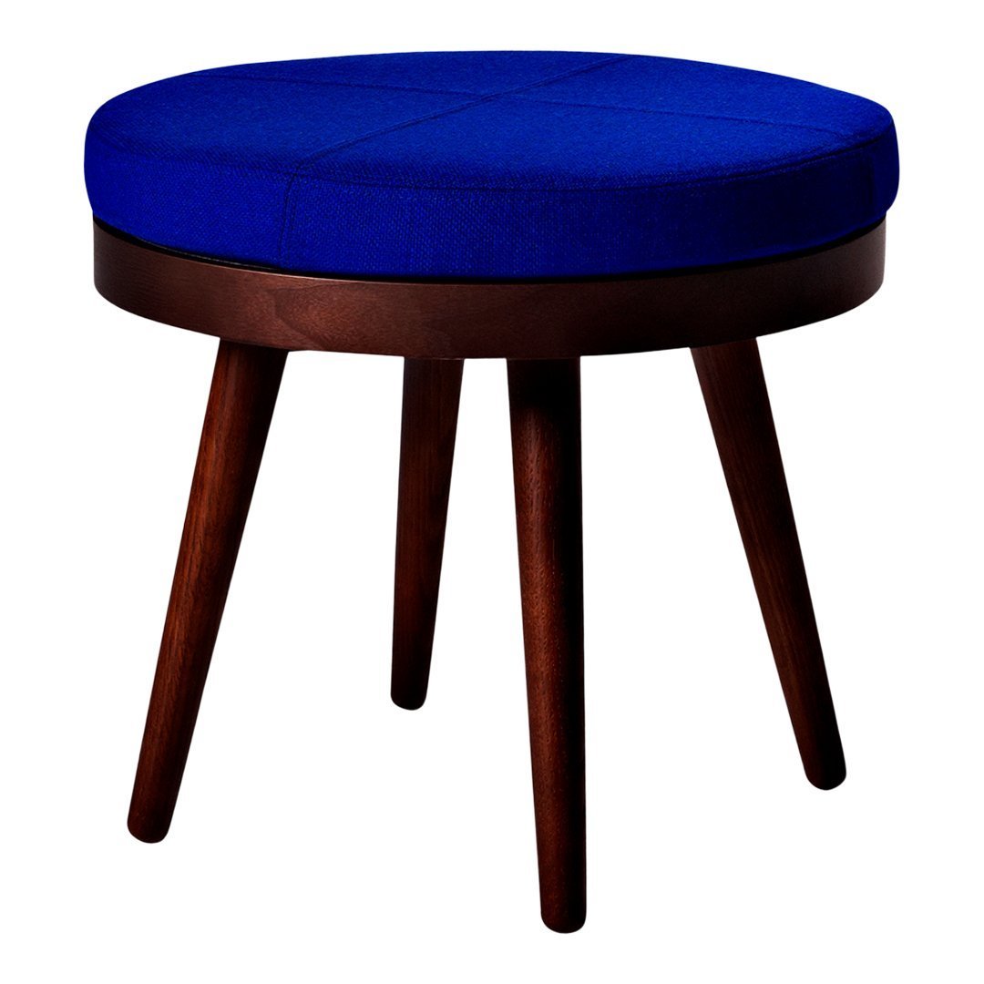Honcke Alma Pouf Table - Modern Round Coffee Table with Softline Design for Living Room, Lounge & Office Decor