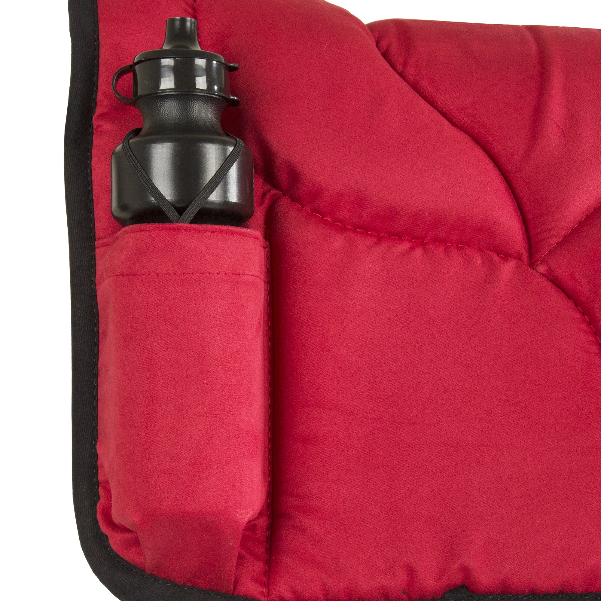 Best Western Bareback Saddle Pad for Horses - Contoured Poly-Cotton Blend, Breathable & Non-Slip Girth with Water Bottle Holder - Perfect for Trail Riding, Training & Equestrian Sports