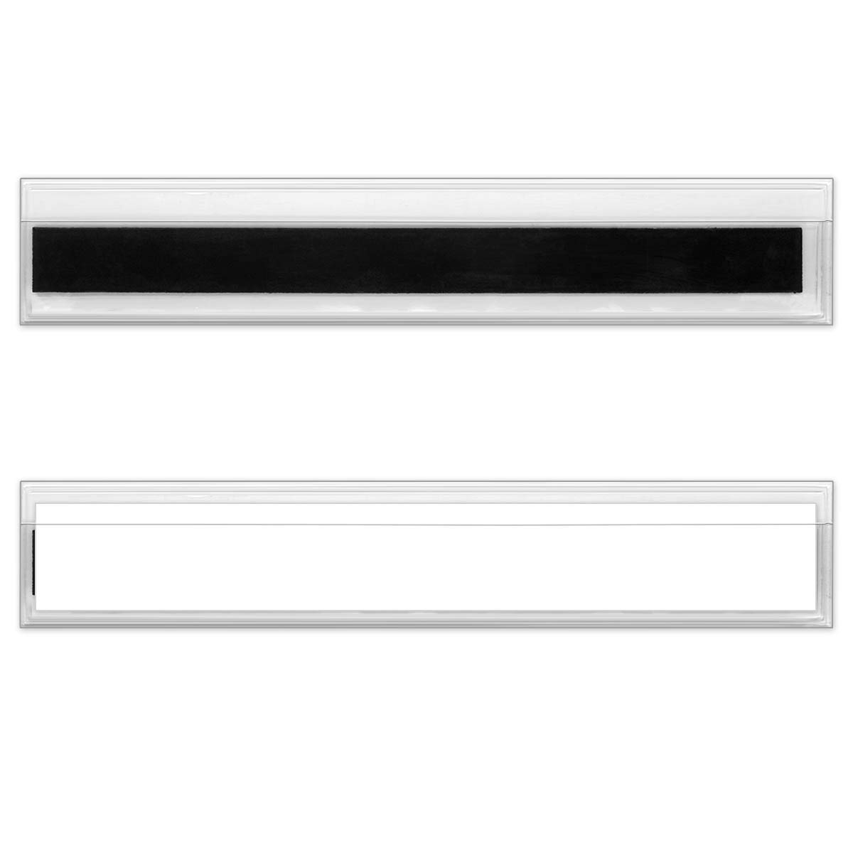 StoreSMART - 50 Pack Plastic Label Holders with Magnetic Back, 1