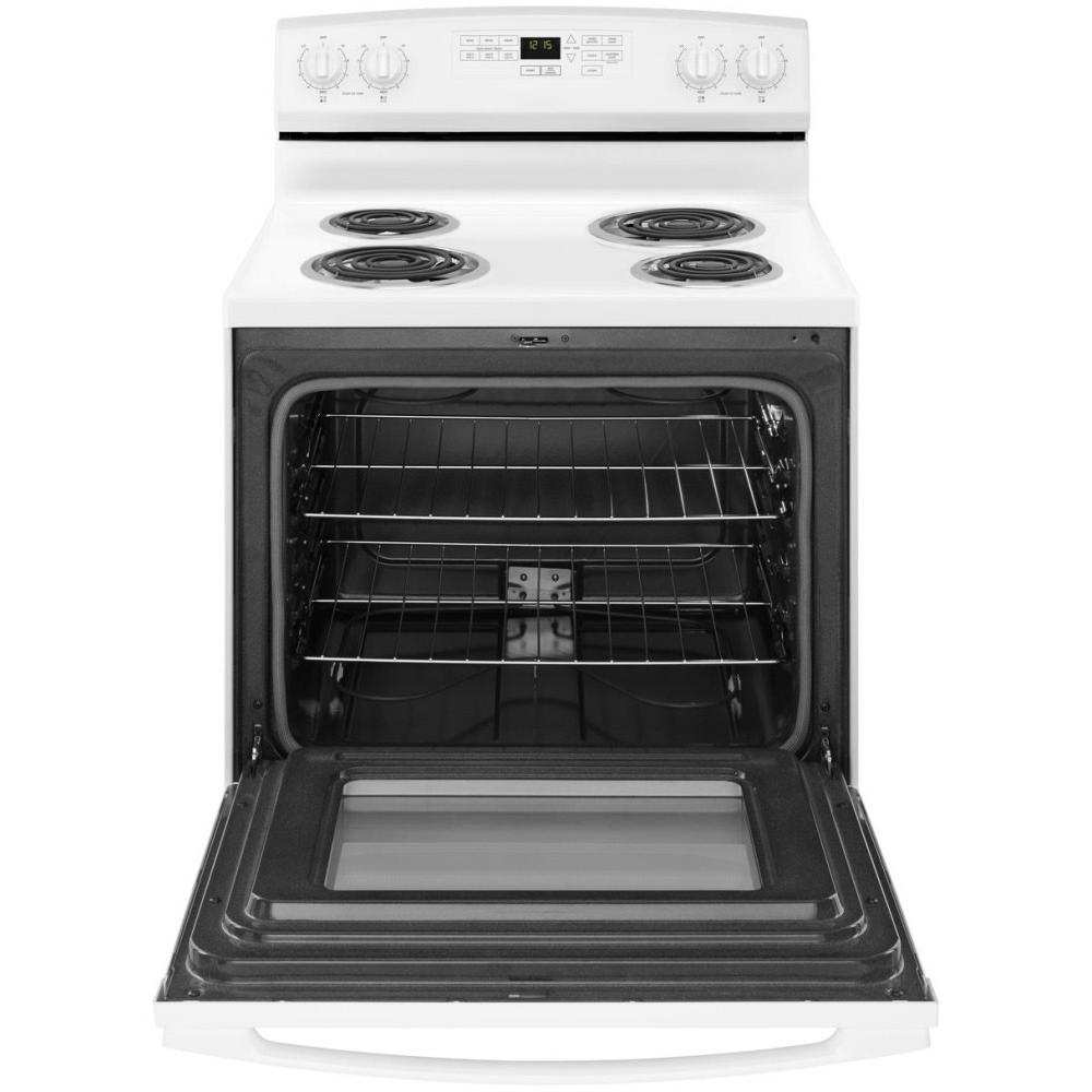 Amana 30 Inch Freestanding Electric Range YACR4503SFW - Stainless Steel, 4.5 cu. ft. Oven Capacity - Perfect for Home Kitchen Cooking & Baking