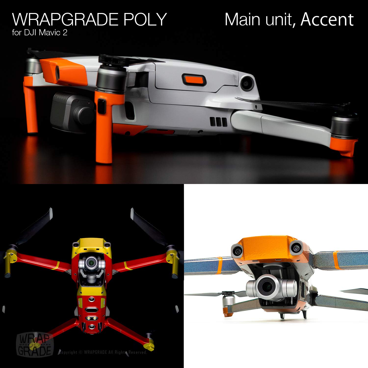 DJI Mavic 2 Poly Skin Wrap - Celeste Blue Protective Cover | Compatible with Mavic 2 Pro/Zoom | Durable Scratch-Resistant Film | Perfect for Outdoor Drone Protection & Customization
