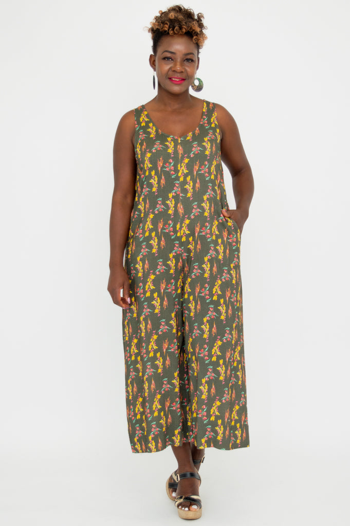 Fernanda Jumpsuit - Women's Linen Bamboo Romper | Comfortable & Stylish Summer Outfit for Beach, Travel & Casual Wear