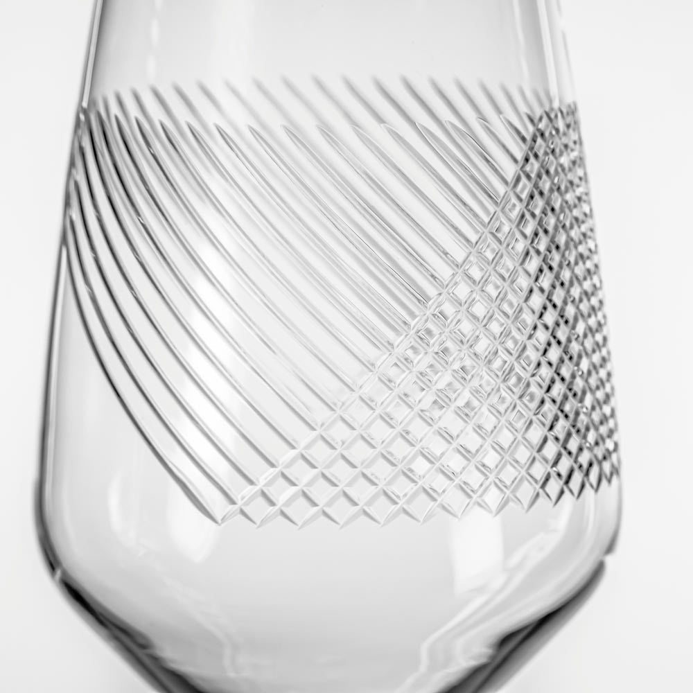 Premium Bourbon Street 19.5oz All-Purpose Wine Glasses - Set of 4 | Stemless Wine Tumblers for Red, White & Sparkling Wines | Perfect for Dinner Parties, Weddings & Home Entertaining