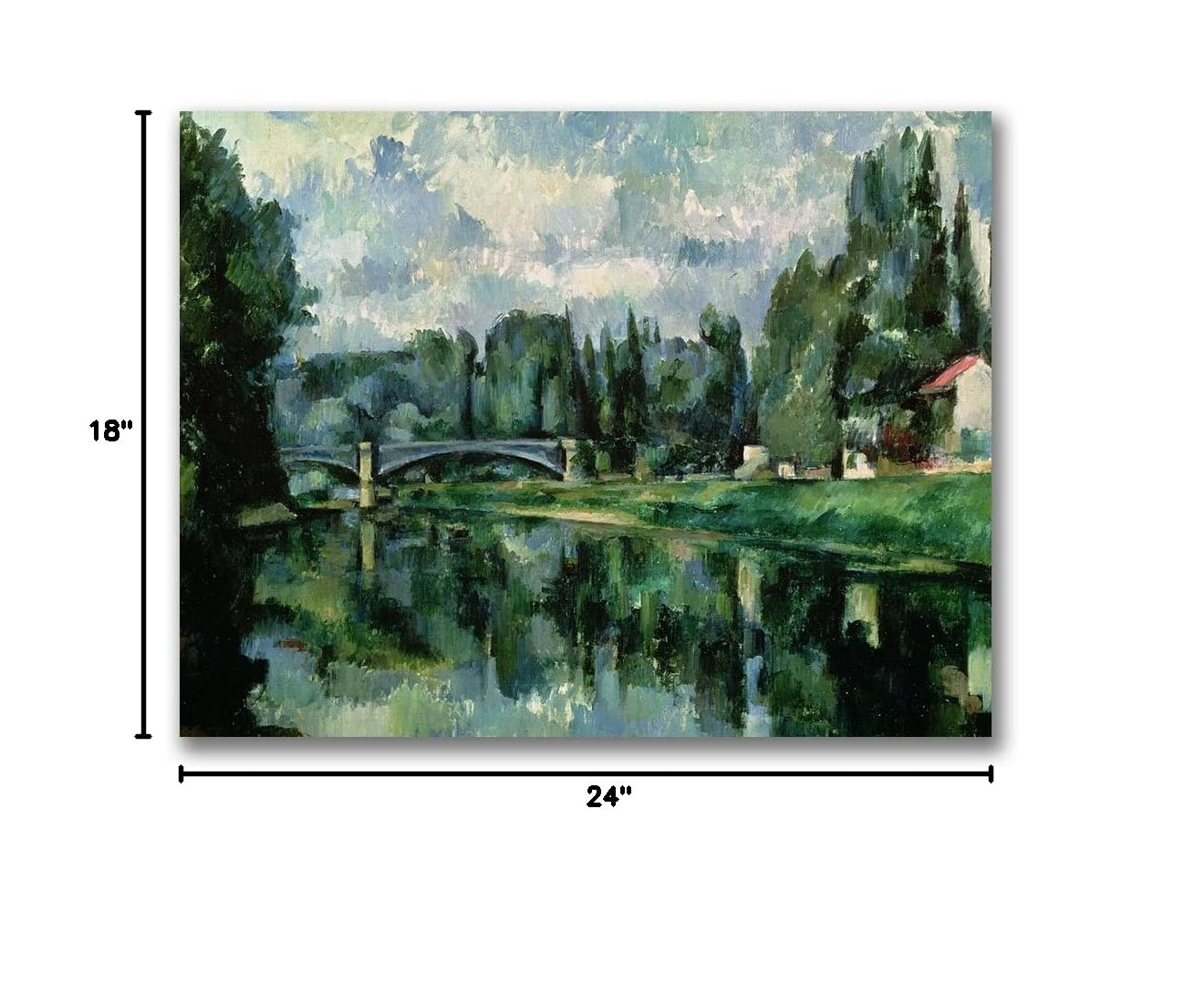 Trademark ART Bridge of Sighs Canvas Wall Art Print by Canatello - 18x24 Inches - Venetian Landscape Painting for Living Room, Bedroom & Office Decor