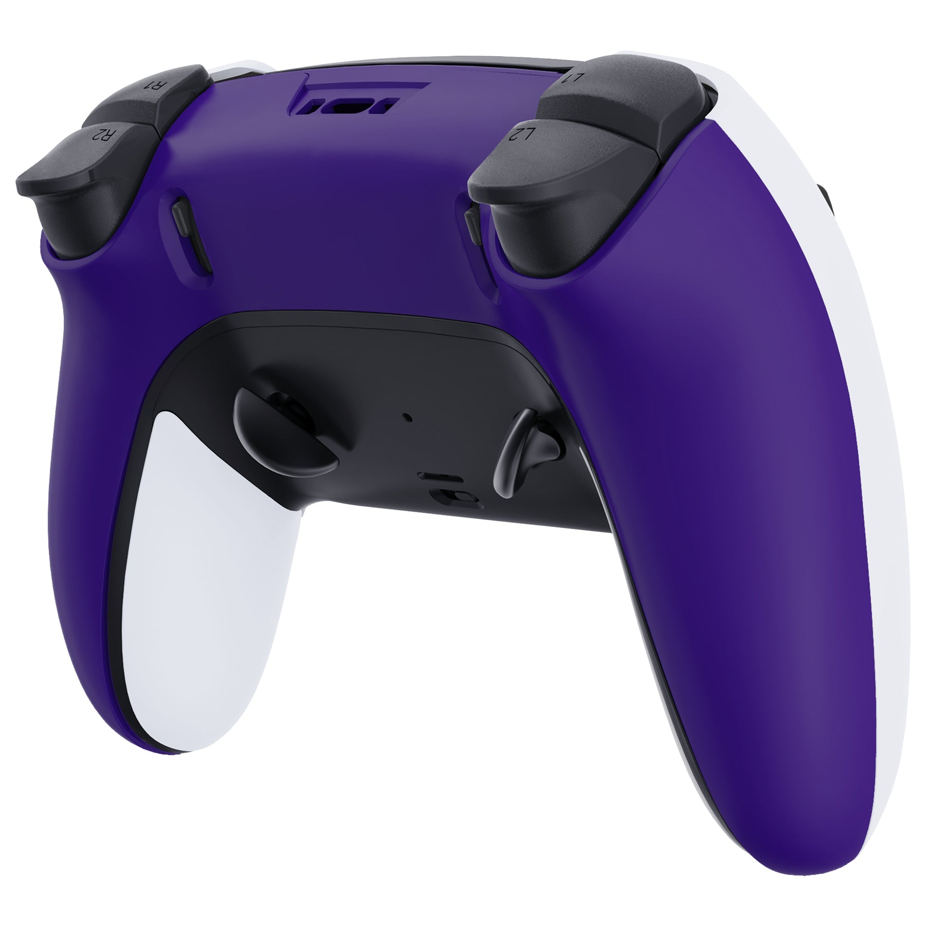 eXtremeRate Purple Custom Back Housing & Bottom Shell Replacement for PS5 Edge Controller - DIY Upgrade Kit for Enhanced Grip & Comfort | Perfect for Gaming, Streaming & Competitive Play