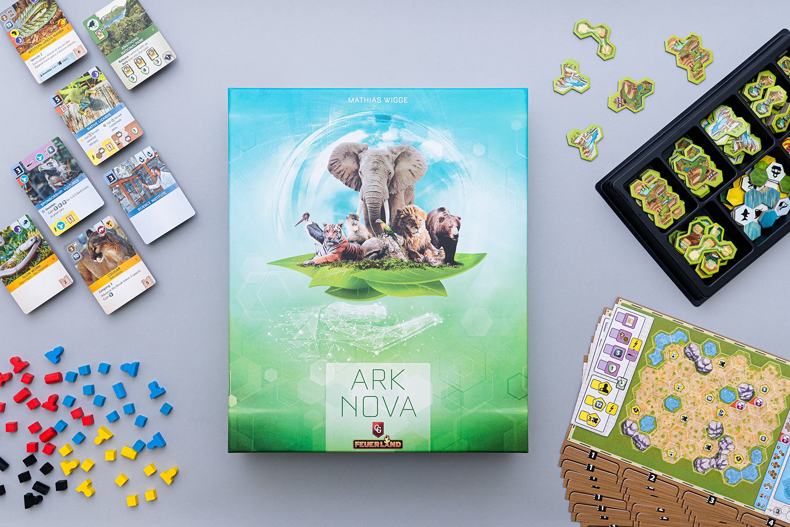 PEGASUS GAMES Ark Nova Board Game (English Version) - Strategy Game for Ages 14+ | Perfect for Family Game Nights & Educational STEM Activities