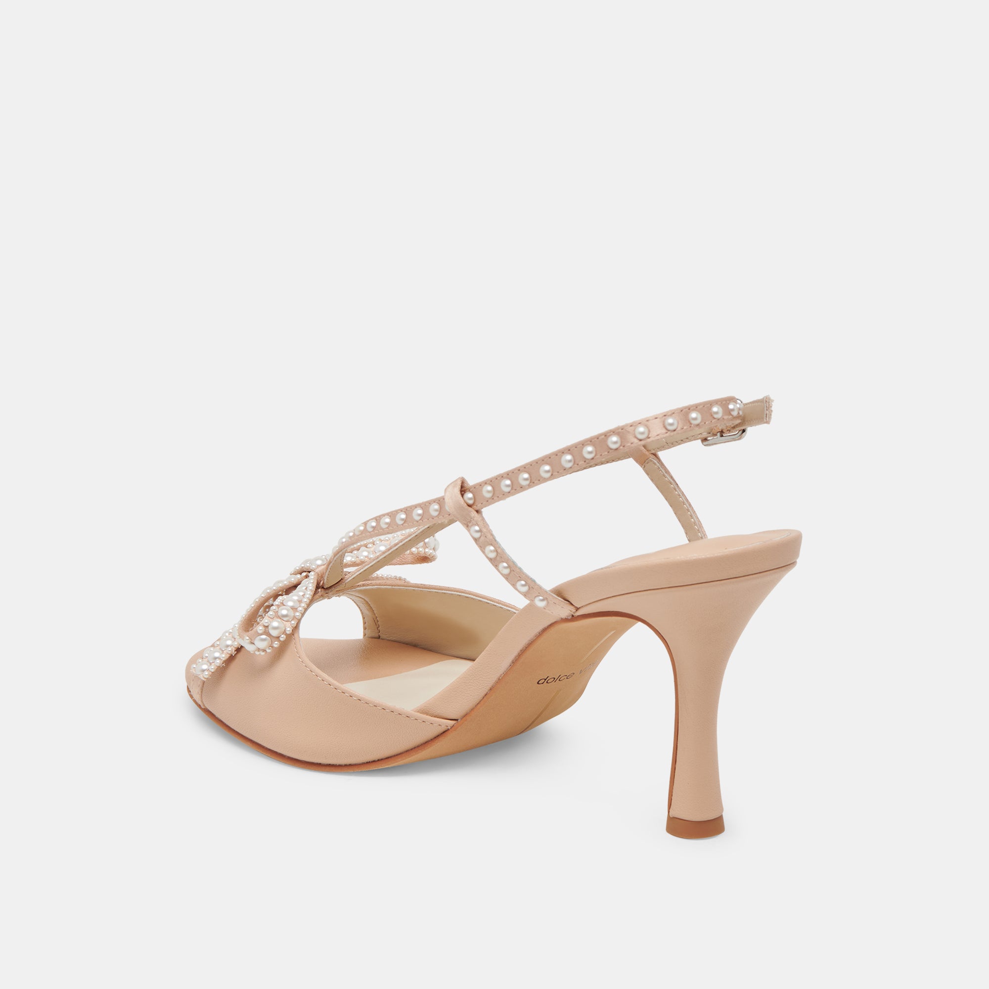 Lonny Pearl Heels - Blush Satin Women's High Heels for Weddings, Parties & Special Occasions