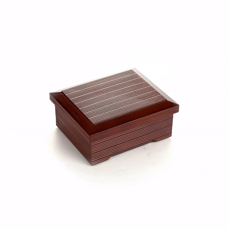 Premium 27oz Japanese Style Unagi Bento Box - Eco-Friendly Brown Lunch Container (6.75