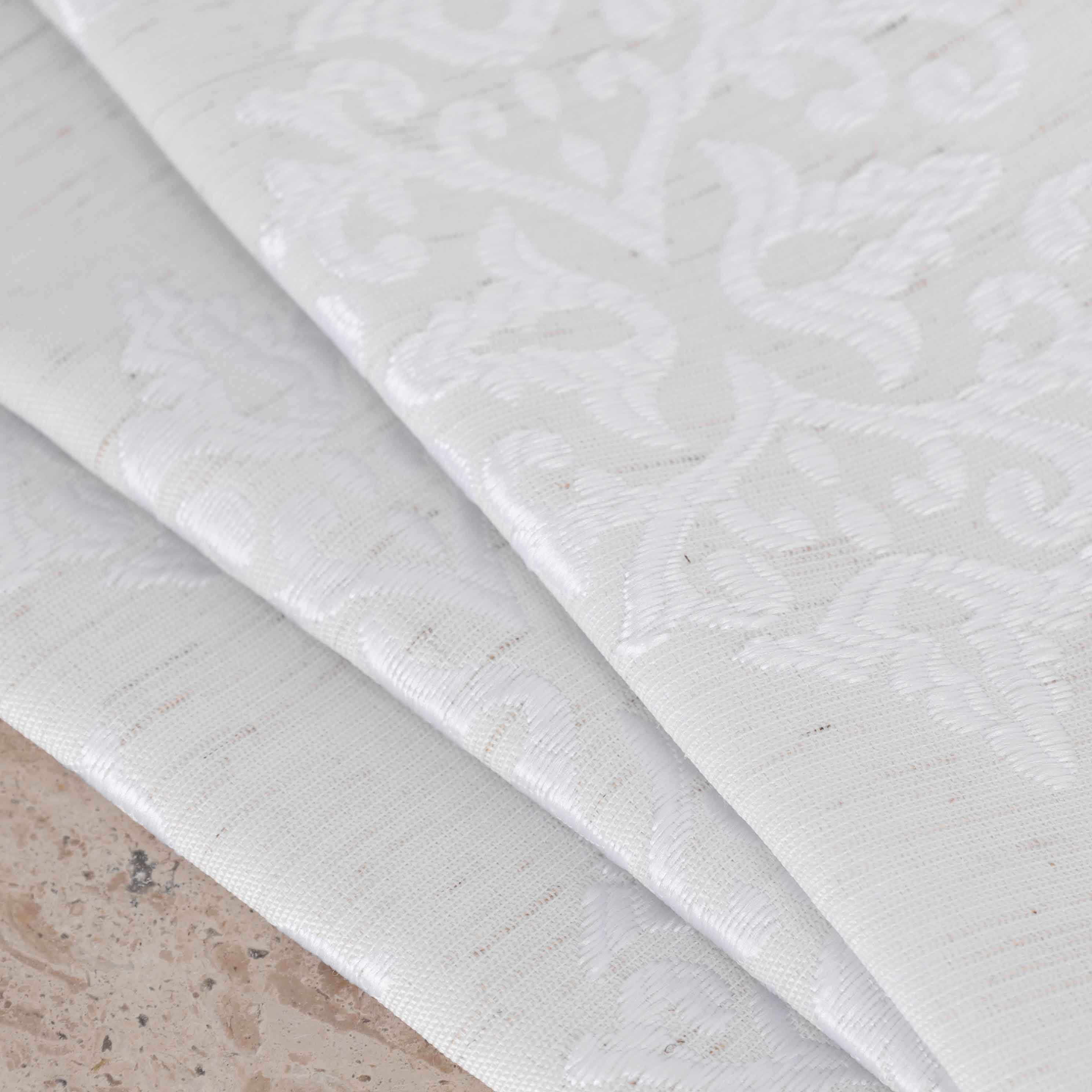 Venetian Damask Jacquard Curtain Panels - Set of 2 Luxury Window Treatments for Living Room & Bedroom Decor