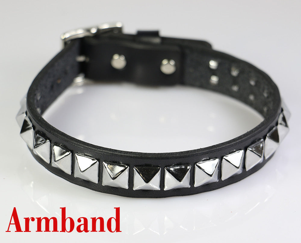 Freddie Mercury Style Studded Leather Armband - Vintage Rock Fashion Accessory for Concerts, Costumes & Halloween