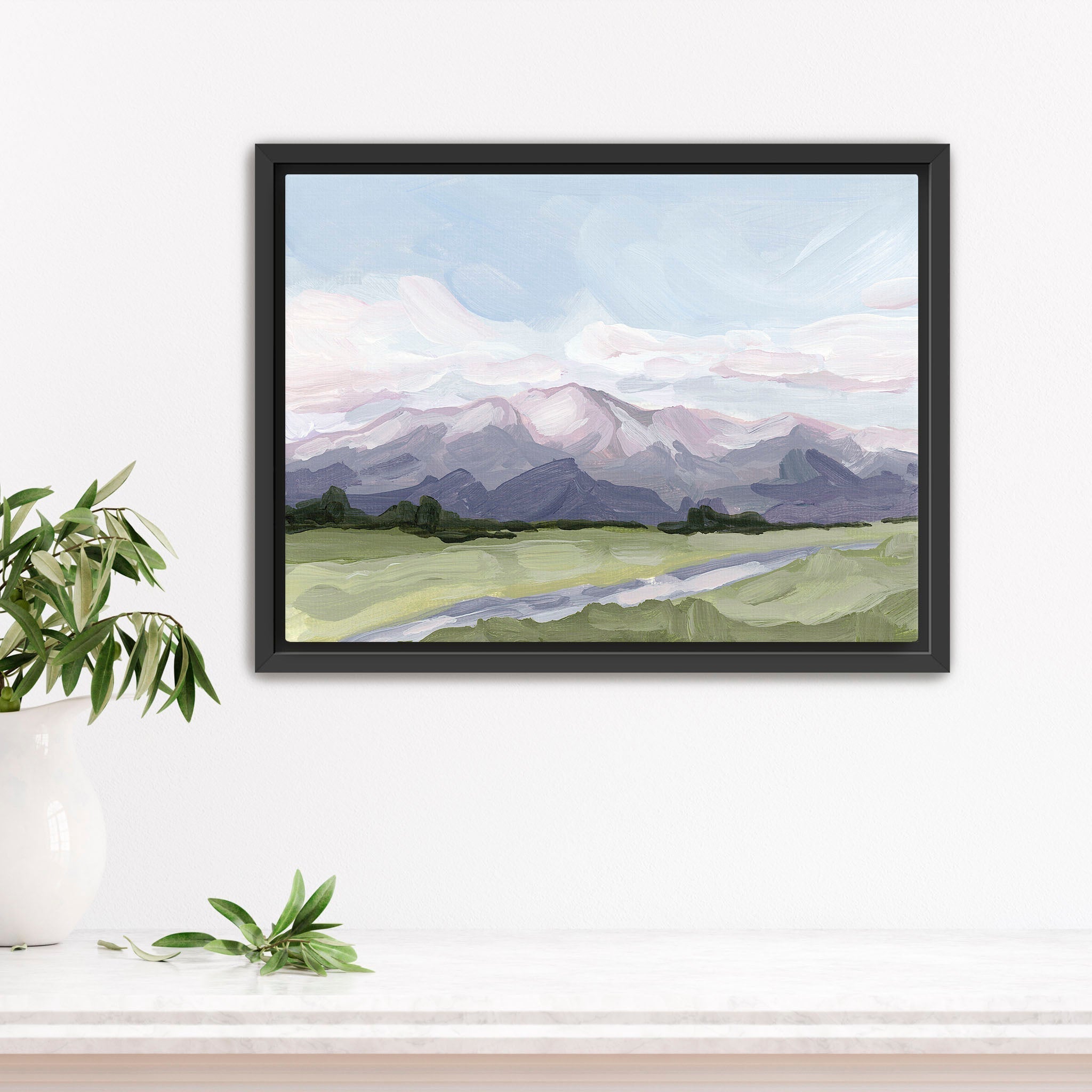 Purple Peak Art Print - Stunning Landscape Wall Decor for Home & Office | Perfect for Living Room, Bedroom & Office Spaces