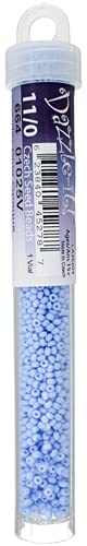 Preciosa Czech Glass Seed Beads 11/0 - Opaque Powder Blue (69g/3x23g Vials) for DIY Jewelry Making, Beading, and Craft Projects | Perfect for Bracelets, Necklaces, and Home Decor