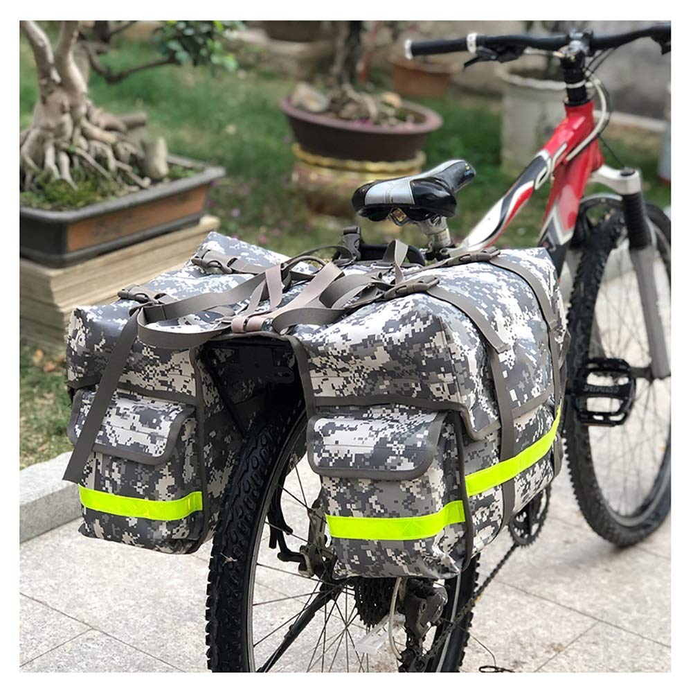 **50L Bike Rack Bag - Waterproof Bicycle Rear Seat Duffel Bag for Mountain, Road & Folding Bikes - Perfect for Long-Distance Riding, Commuting & Outdoor Adventures**