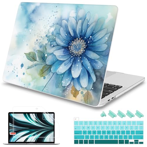 Watercolor Blue Flower