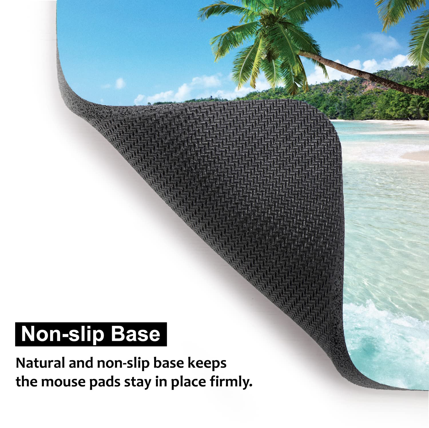 Audimi Small Mouse Pad 6 x 8 Inch - Mini Thick Non-Slip Mouse Pad for Laptop & Wireless Mouse - Portable, Washable Office & Travel Accessory - Perfect for Home, Work, Gaming & Beach Use