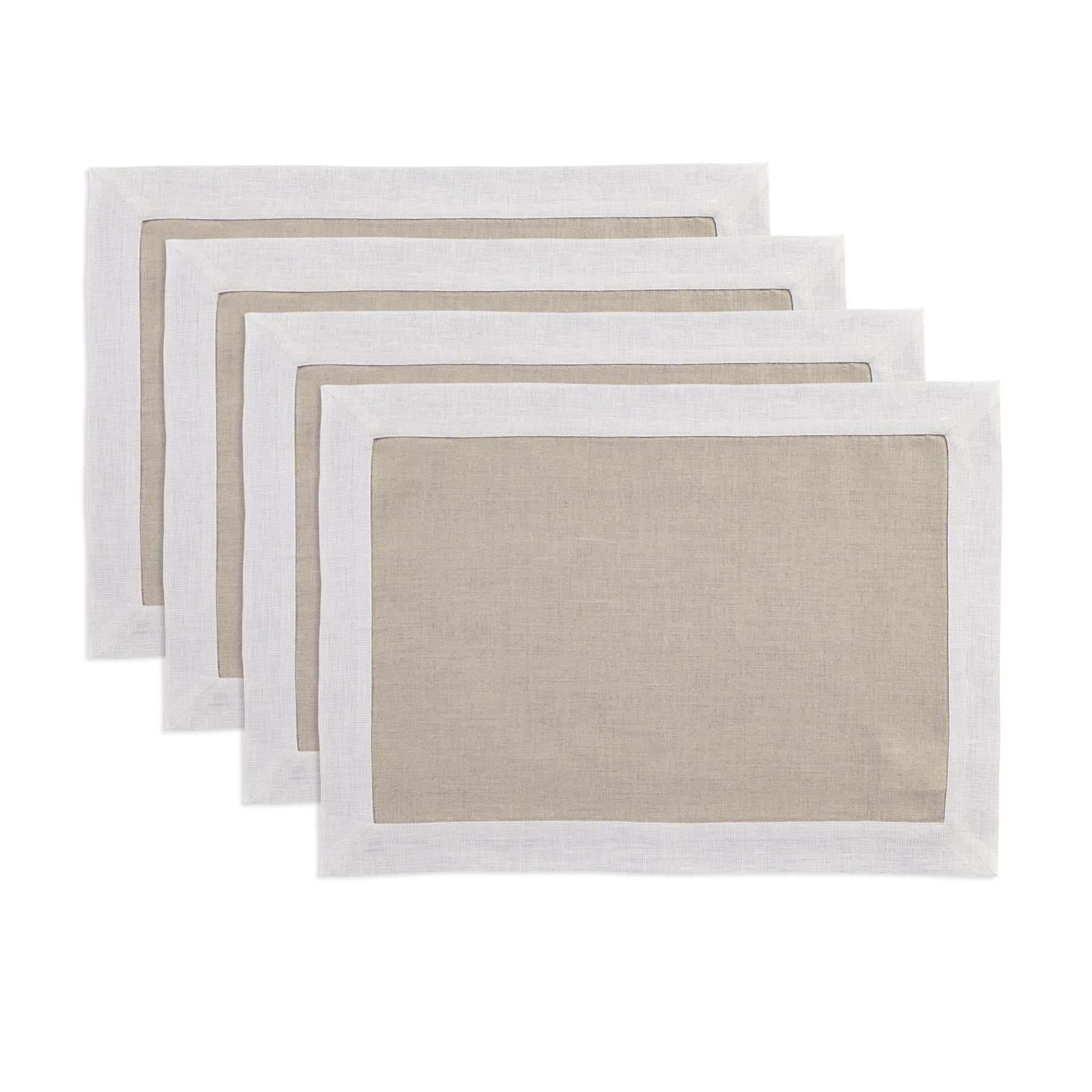 Natural/Silver Shimmer Border