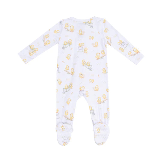 Bamboo 2-Way Zipper Footie Pajamas for Baby Girls & Boys - Soft Organic Cotton Sleepwear with Double Zipper for Easy Diaper Changes - Perfect for Nursery, Bedtime & Winter Comfort