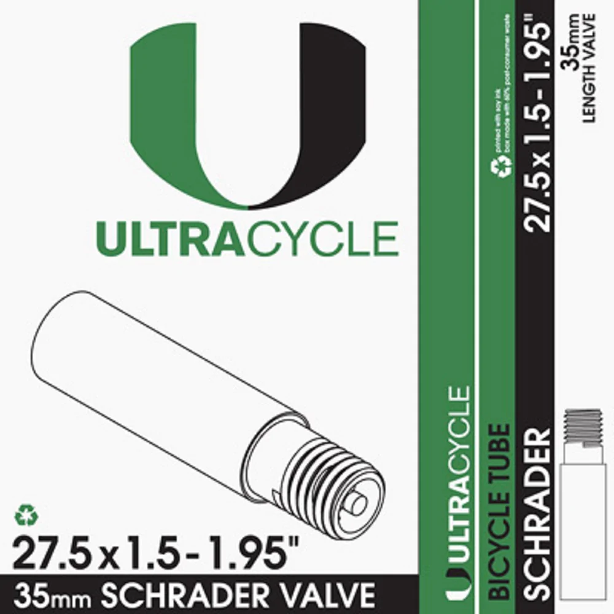 27.5 x 1.5-1.95 Schrader Valve Bike Tires - Compatible with Mountain Bikes, Hybrid Bikes & Commuter Bikes - Durable Rubber for All-Terrain Riding