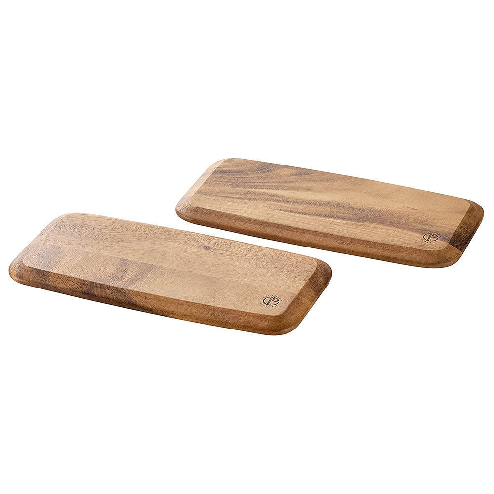 Premium Acacia Wood Serving Tray & Extra Large Cutting Board - Perfect for Coffee Shop, Brunch, Charcuterie & Kitchen Use