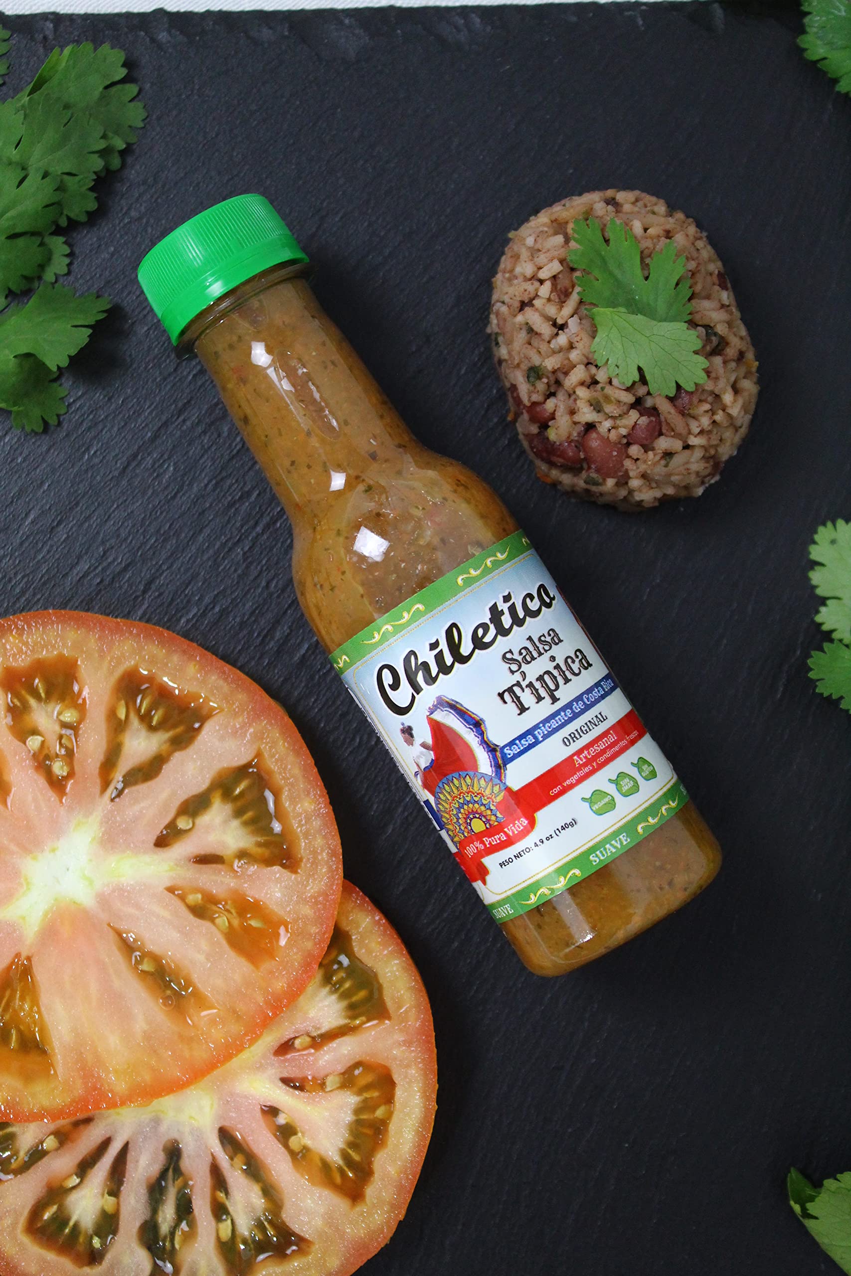 Chiletico Costa Rican Traditional Hot Sauce - 10.5 fl oz Bottle | Authentic Spicy Condiment for Tacos, Burritos, Grilled Meats & Latin Cuisine