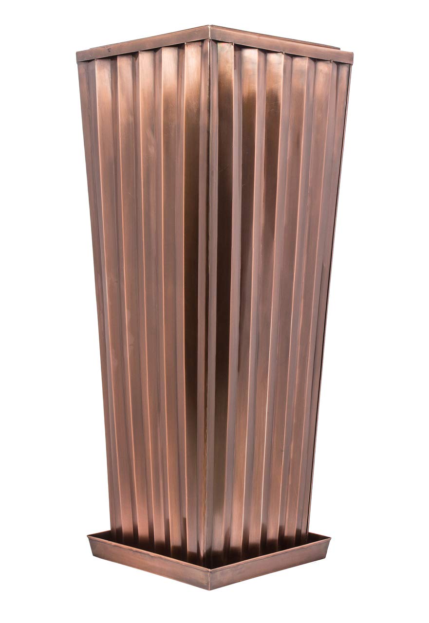 H Potter Large Tall Outdoor Planter with Drip Tray - Indoor/Outdoor Flower Pot for Patio, Garden, Balcony & Home Decor