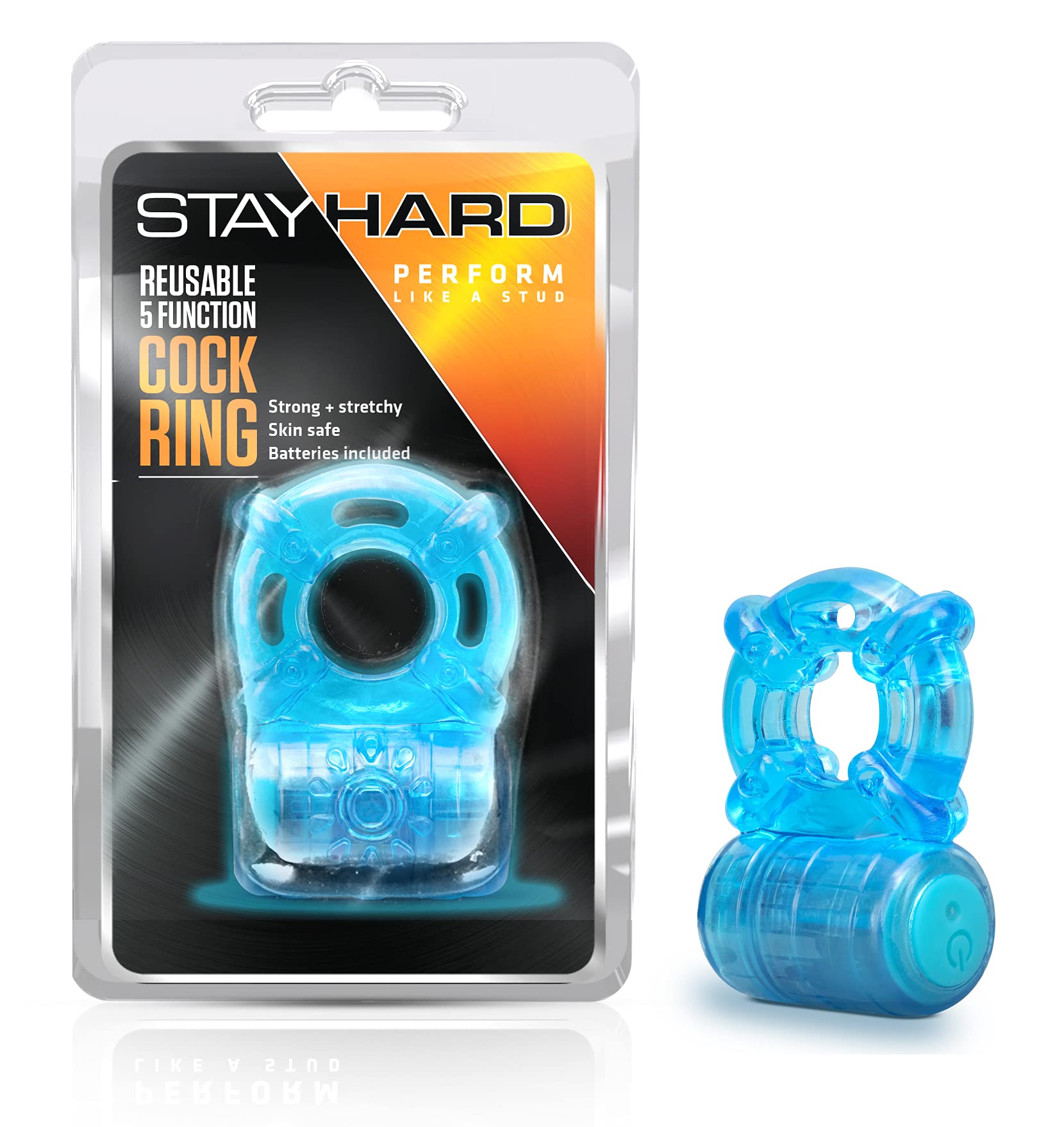 Premium Smooth Stretchy Vibrating Cock Ring - 3 Speed Rechargeable Male Enhancement Toy for Couples & Solo Play - Sensual Stimulator for Enhanced Pleasure & Longer Performance (Bedroom, Foreplay, Spice Up Relationship)