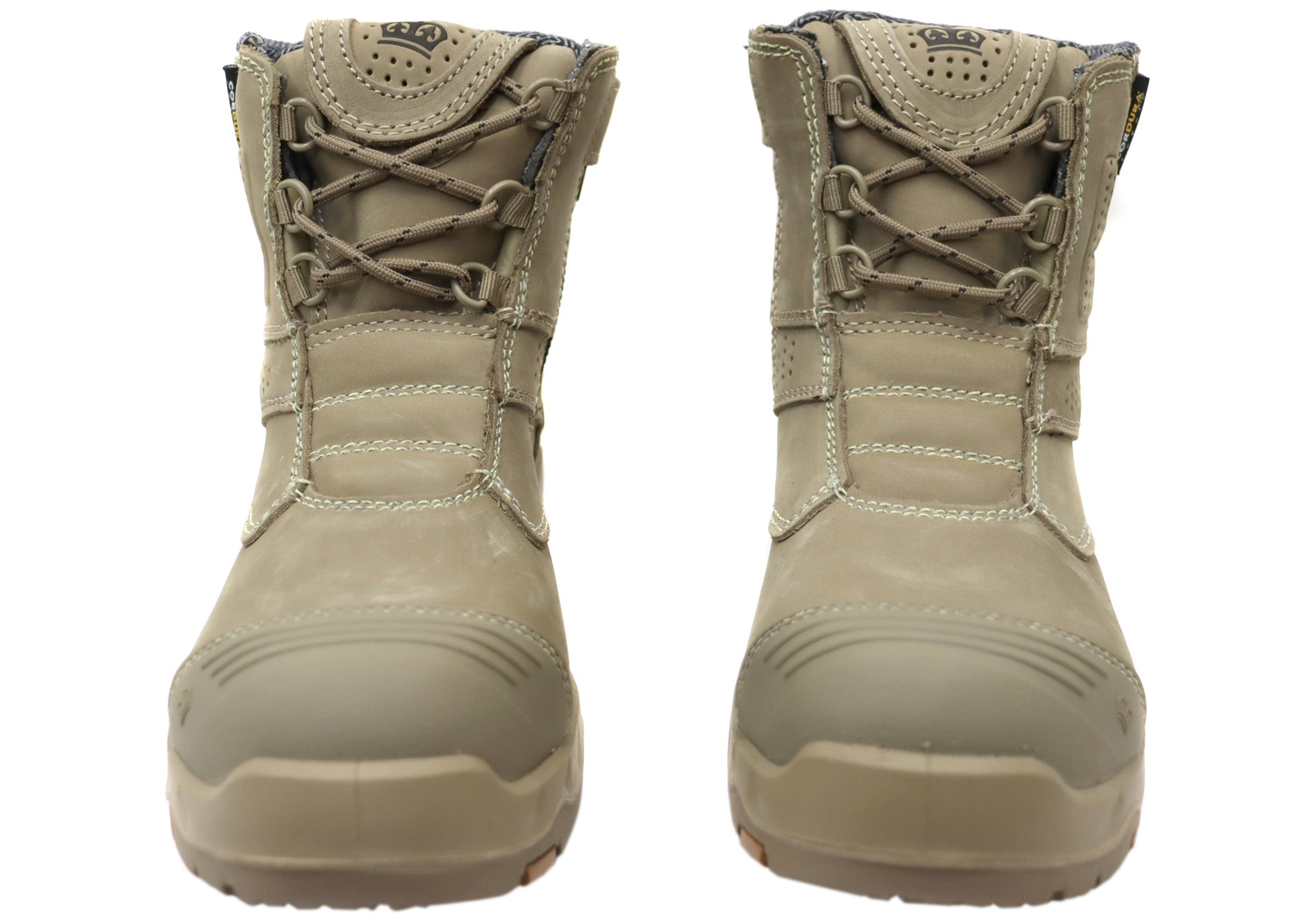 KingGee Men's Bennu Pro 6 Comfortable Leather Work Boots - Steel Toe, Slip Resistant, Waterproof Safety Shoes for Construction, Warehouse & Outdoor Work