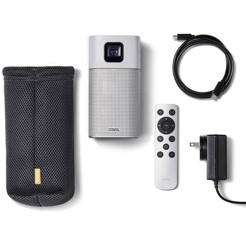 BenQ GV1 200 Lumen WVGA DLP Smart Pico Projector with WiFi & Bluetooth - Portable Mini Projector for Home Theater, Outdoor Movies & Business Presentations
