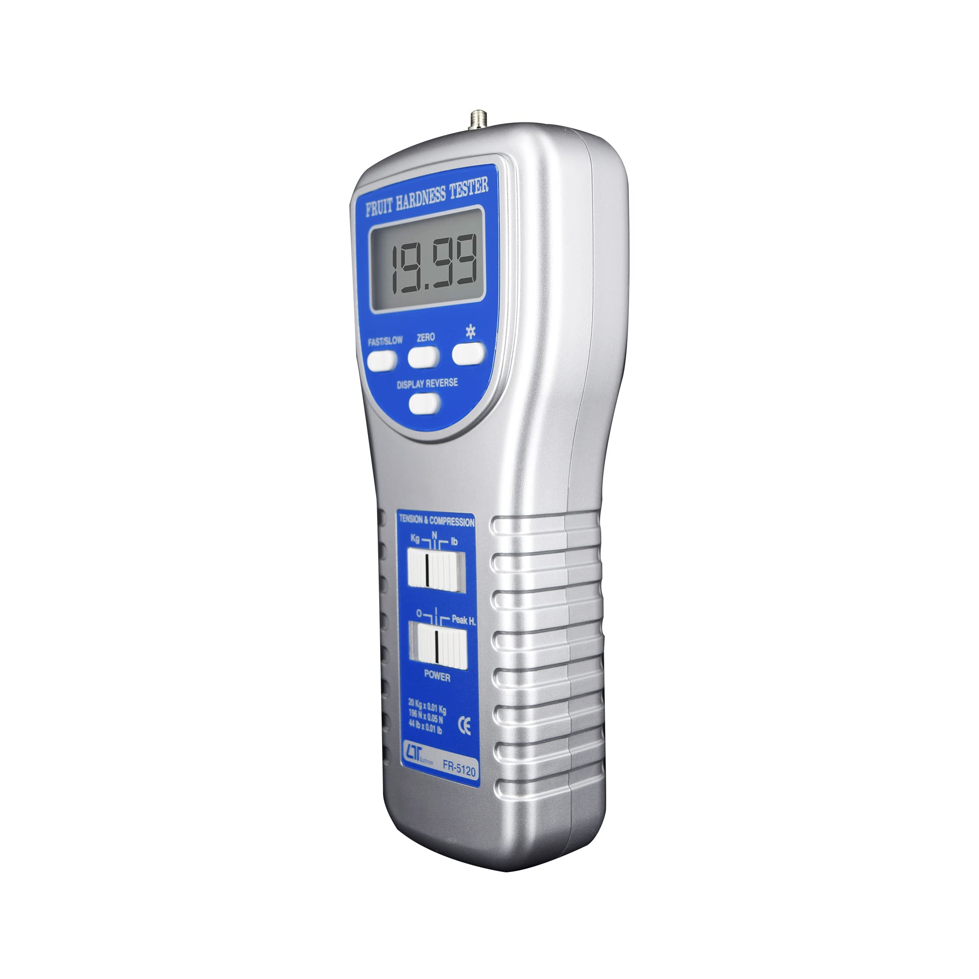 Fruit Durometer - Digital Fruit Hardness Tester with Calibration Certificate | Portable Ripeness Meter for Apples, Pears, Peaches | Ideal for Grocery Stores, Farms & Food Processing Plants