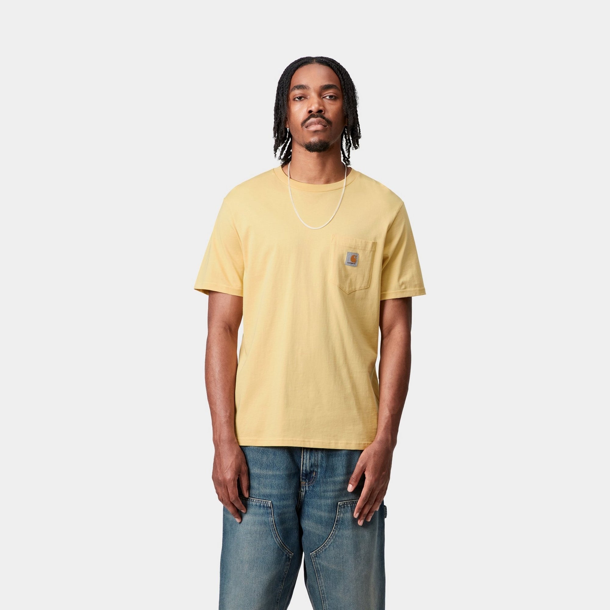 Breathable Pocket T-Shirt for Men & Women | Lightweight Air Yellow Cotton Tee | Casual Wear, Gym, Travel & Everyday Outfits