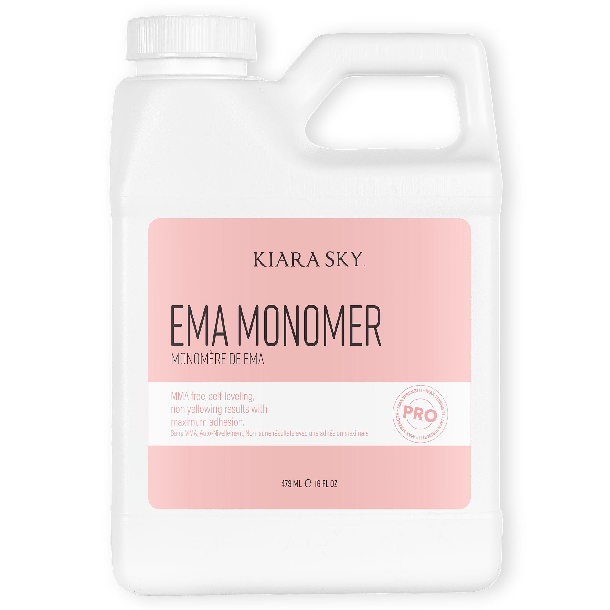 EMA Liquid Monomer 16 oz - Professional Nail Acrylic Liquid for Strong & Durable Nail Extensions - Perfect for Salon, DIY Manicures & Nail Art