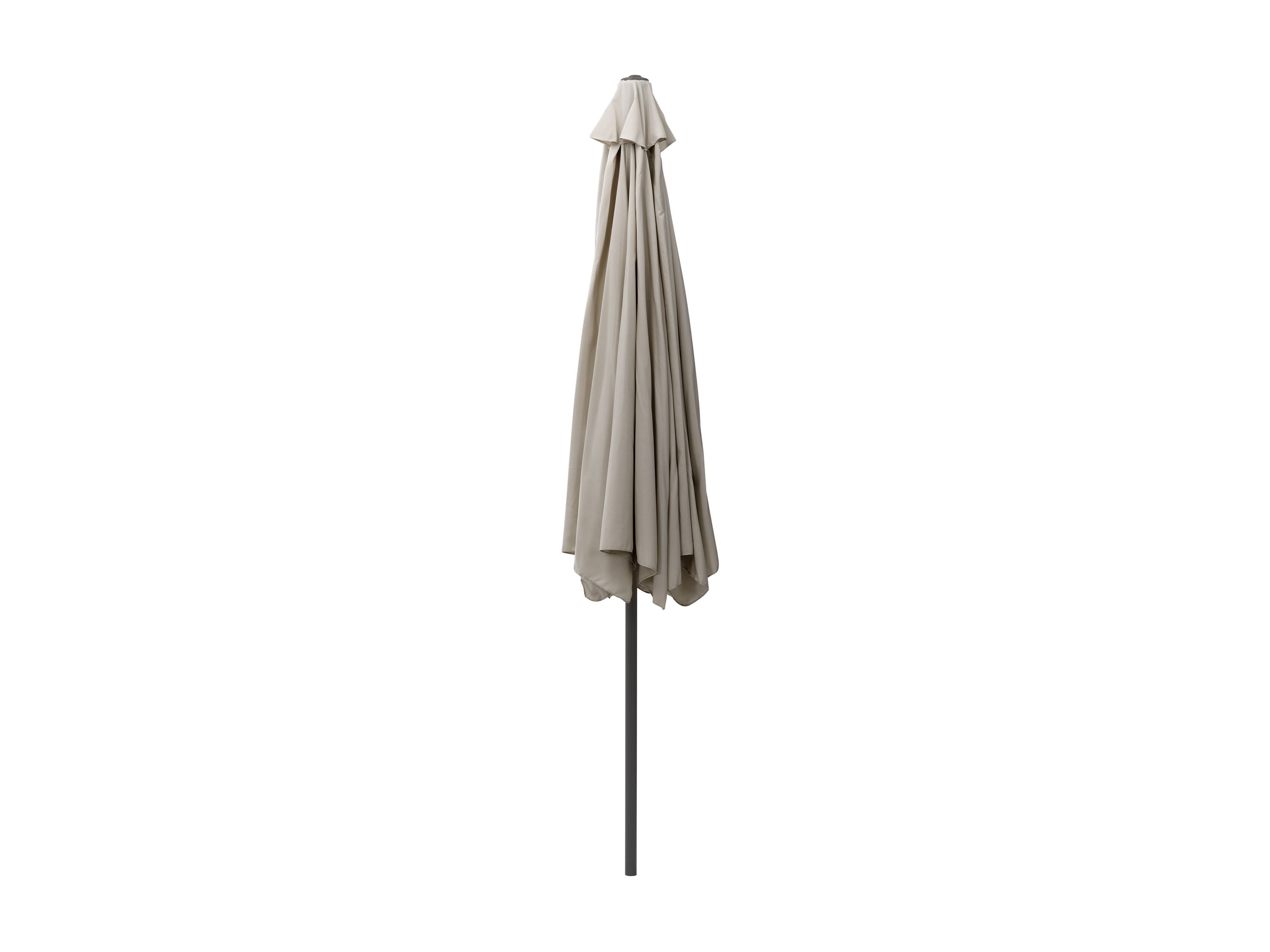 10ft Round Grey Patio Umbrella - Outdoor Sun Shade for Pool, Garden, and Backyard - UV Protection & Waterproof