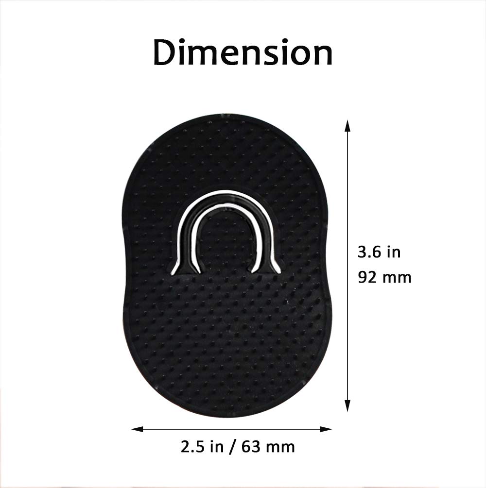 Portable Scalp Massager Brush for Men's Short Hair - Soft Palm Hair Brush & Shampoo Combs Set of 6 (Black) - Perfect for Home, Travel & Salon Use