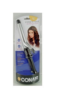 Conair CD81SCS 3/4 Inch Instant Heat Curling Iron - Dual Voltage 110V/220V for Travel - Perfect for Beach Waves, Loose Curls & Everyday Styling at Home or Salon