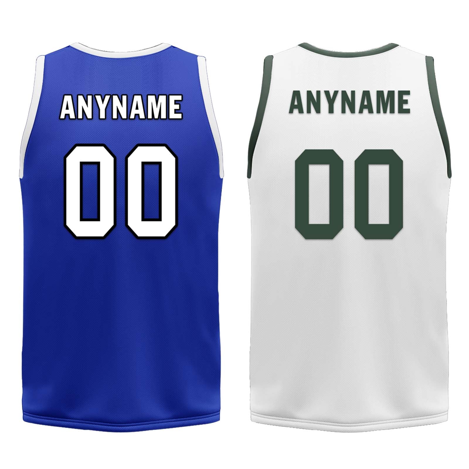 Custom Milwaukee Bucks Lake Blue & White Reversible Basketball Jersey - Personalized NBA City Edition Jersey for Men & Women - Perfect for Games, Practice, and Fan Gear BBJ01R D0610 17