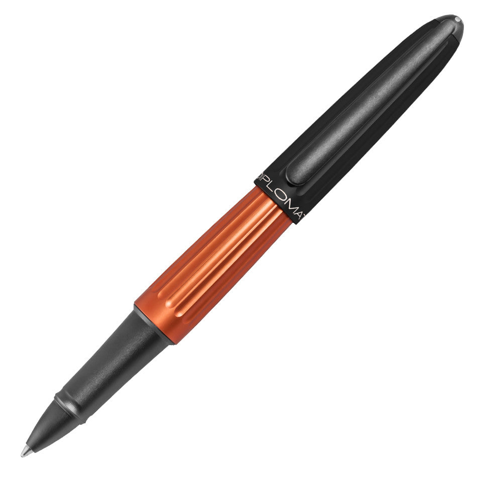 Diplomat Aero Rollerball Pen - Premium Orange & Black Ink Pen for Smooth Writing - Perfect for Office, School & Gift Giving