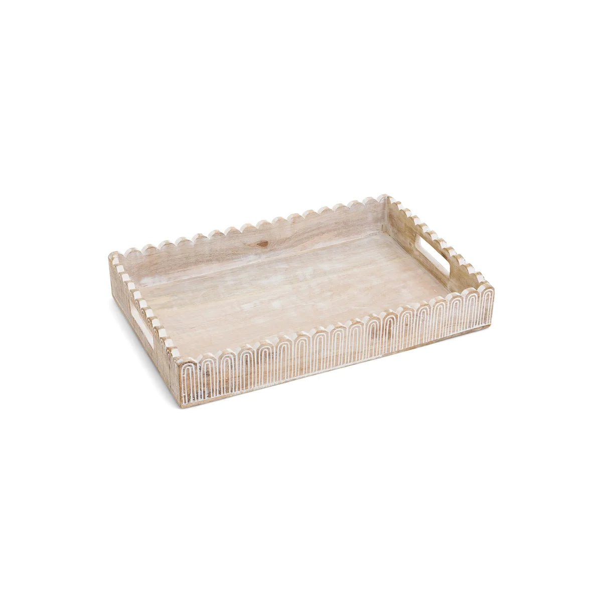 Handmade Wooden Serving Tray - Natural Bamboo Cheese Board with Handle - Perfect for Charcuterie, Breakfast in Bed, and Entertaining Guests