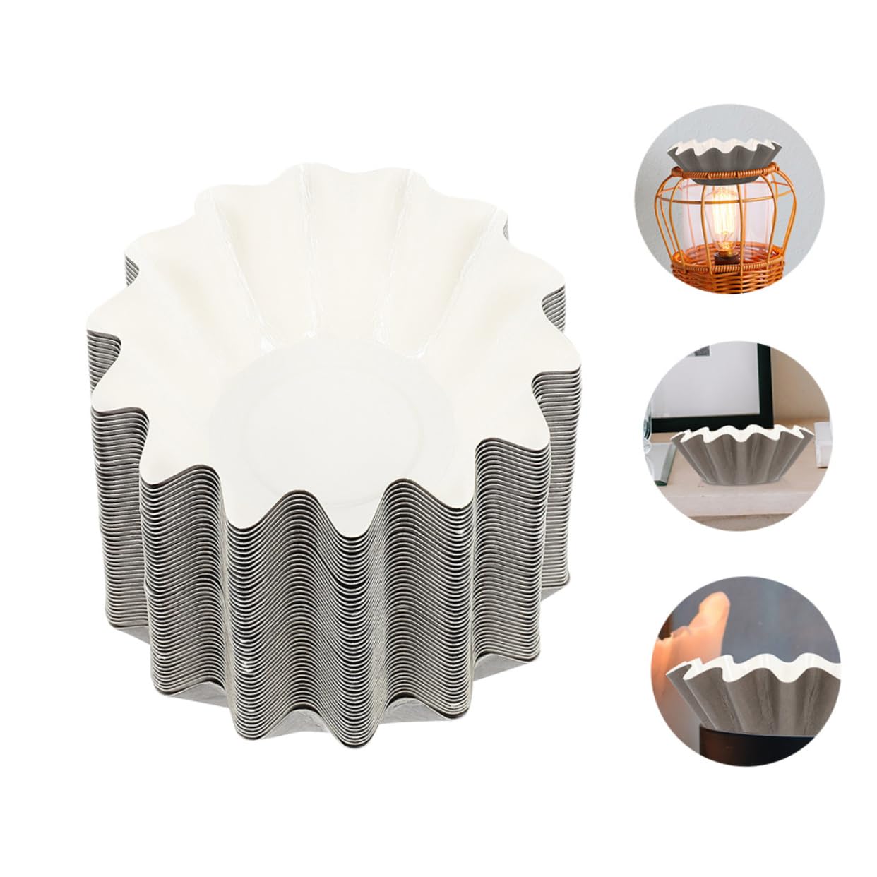 100-Pack Black Wax Paper Cup Liners for Electric Wax Warmers & Candle Warmers - Pet Coated, Scented Wax Melt Trays - Perfect for Aromatherapy, Home Fragrance & DIY Candle Making