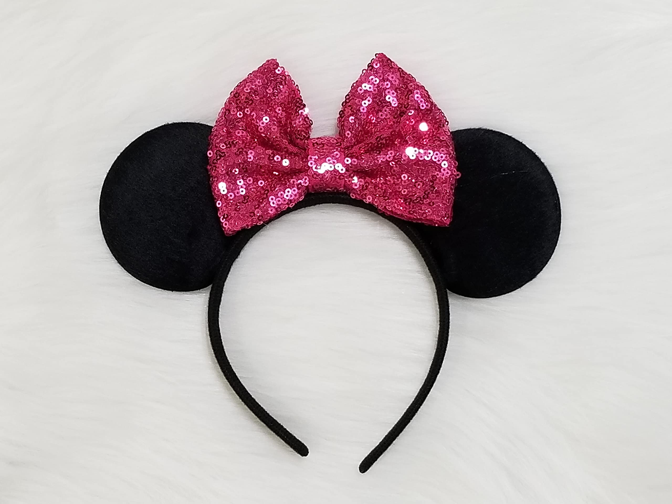 1st Birthday Outfit for Girls - HOT PINK Sequin Mouse Costume with Sparkle Shorts | Princess Theme First Birthday Party Dress | Perfect for Photoshoots, Birthday Celebrations & Special Occasions