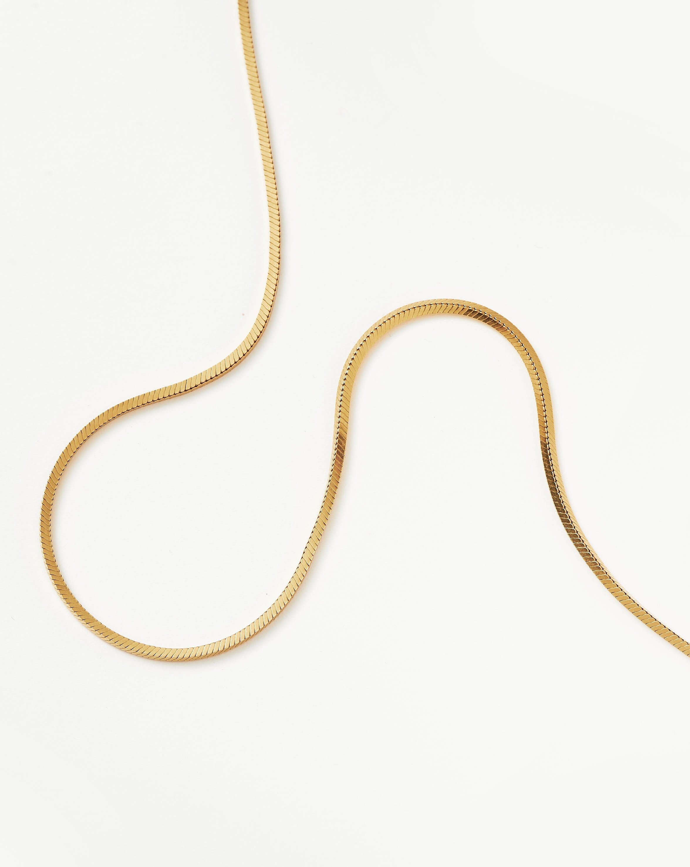 Lucy Williams Short Square Snake Chain Necklace for Women - Elegant Layered Gold Plated Jewelry for Everyday Wear & Gift Giving