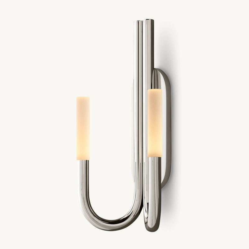 Laurel Double Wall Sconce - Modern Brass Wall Light Fixture for Living Room, Bedroom & Hallway Lighting - Perfect for Home Decor and Ambient Lighting