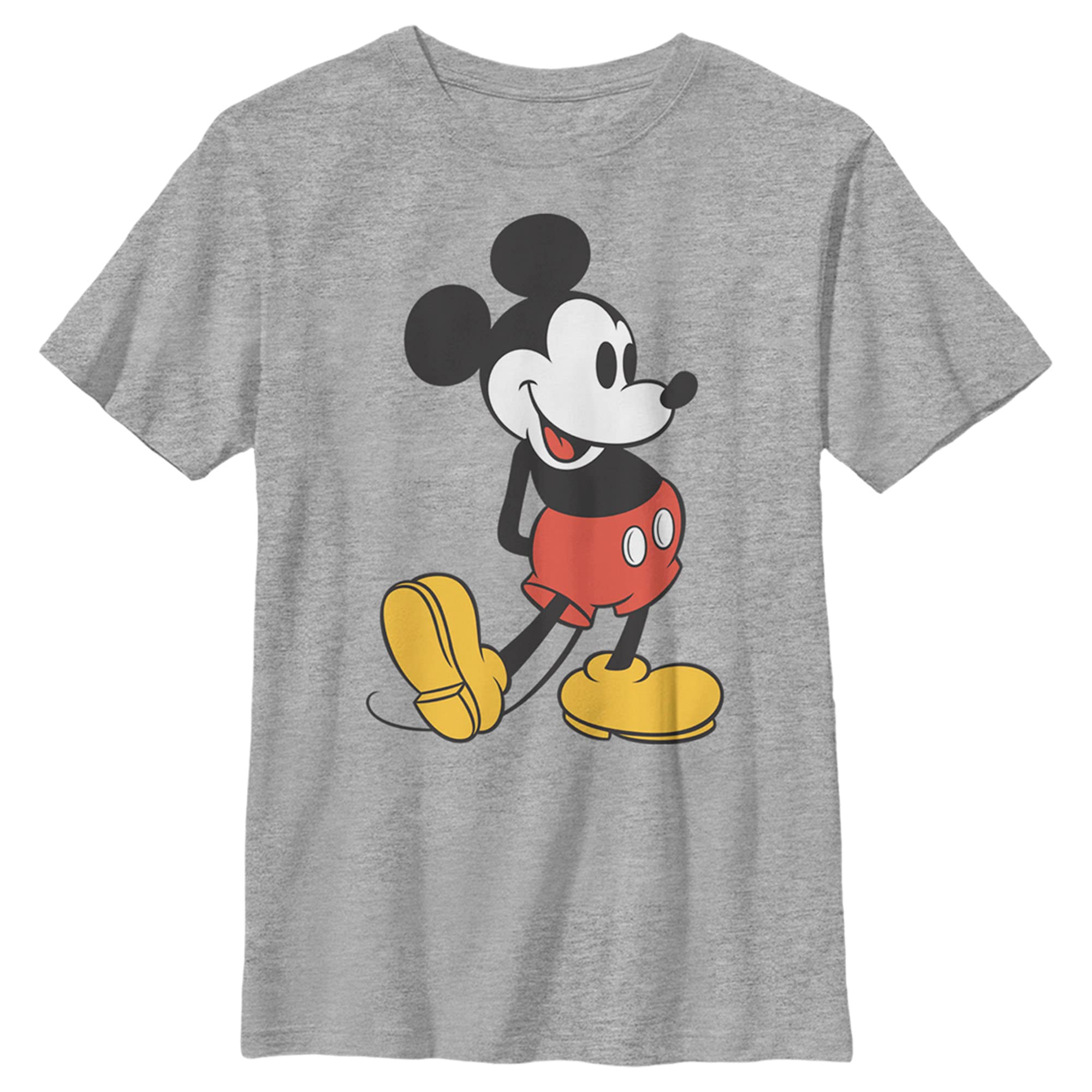Disney Mickey Mouse Classic Boys' Short Sleeve Crew Neck T-Shirt - Casual Wear for Kids, School, Playdates & Family Outings
