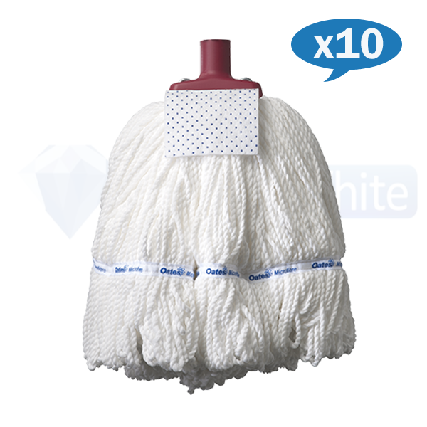 Oates Round Microfiber Mop Head Refill - Premium Replacement for Floor Cleaning - Perfect for Hardwood, Tile & Laminate Floors