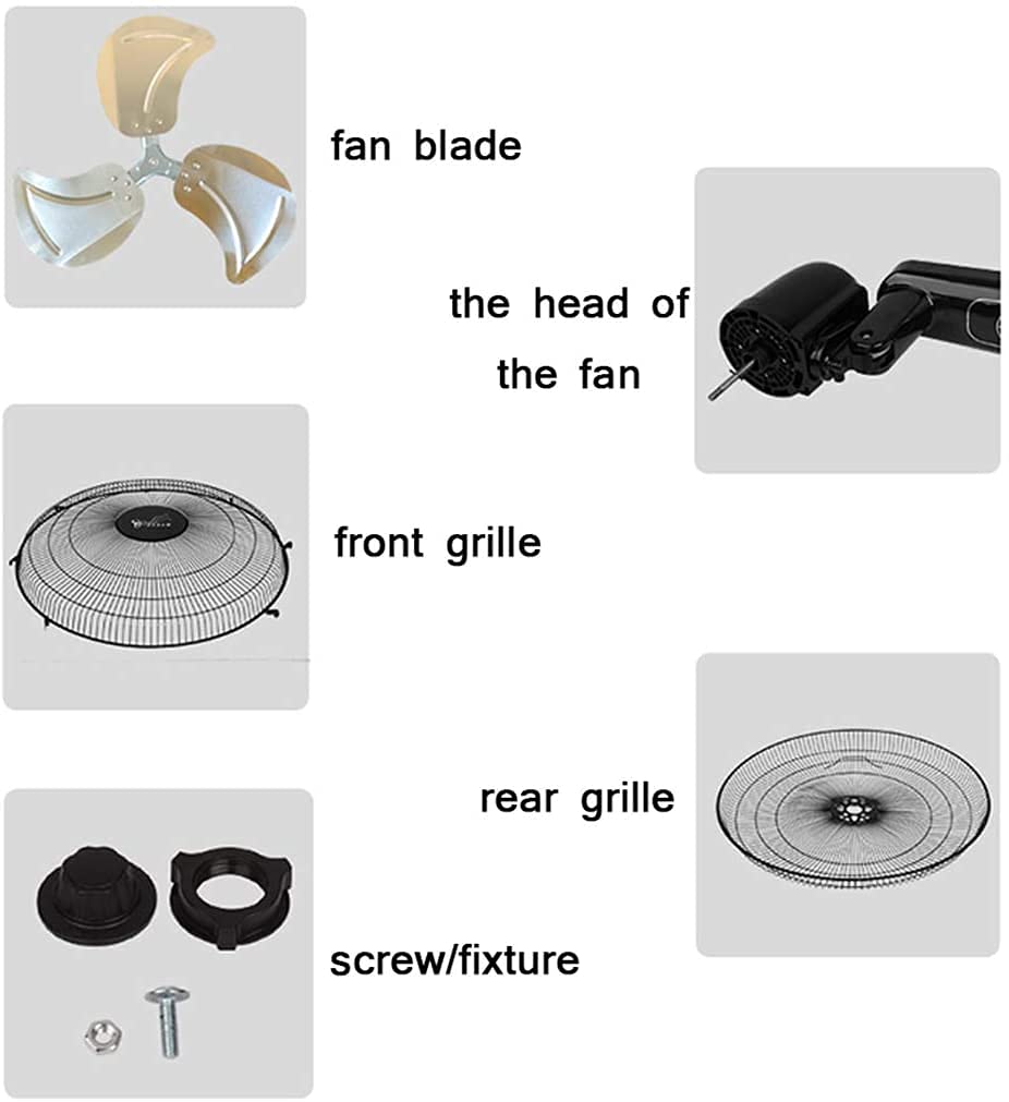 20 Inch Wall Mount Fan - High Power Commercial & Industrial Fan with 90° Oscillation, 3 Speed Settings & Adjustable Tilt - Black Mechanical Fan for Warehouse, Workshop, Garage & Office Cooling