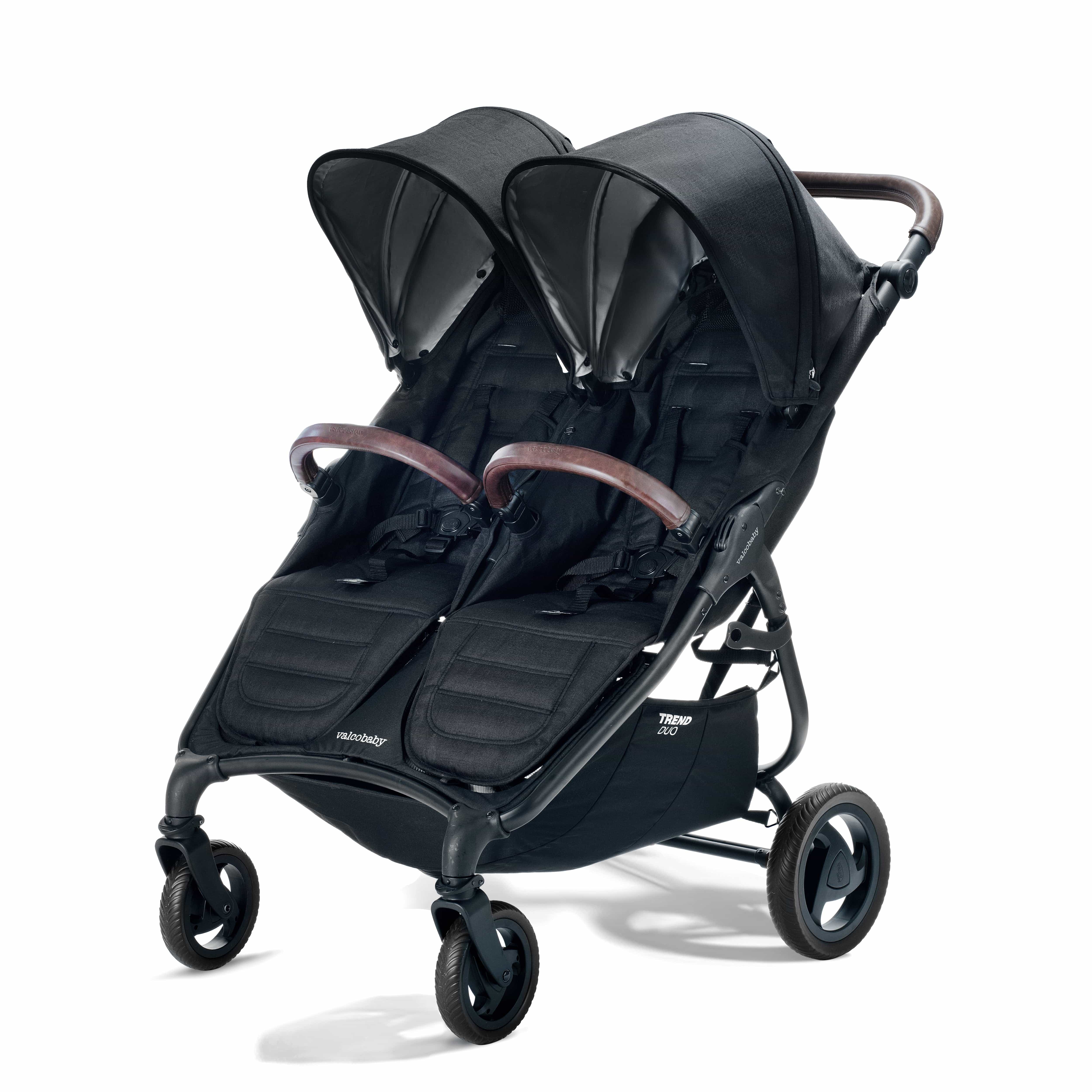 Valco Baby Duo Trend Double Stroller - Lightweight Compact Side by Side Stroller for Twins & Toddlers | Perfect for Shopping, Travel & Outdoor Adventures
