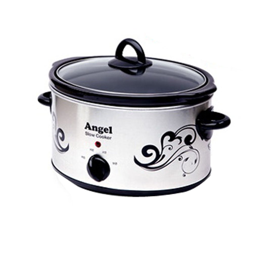 Angel GOLK-3500E 4L Electric Slow Cooker & Steamer - 220V Multi-Functional Appliance for Eggs, Meals & Healthy Cooking | Perfect for Home Kitchens, Dorm Rooms & Meal Prep
