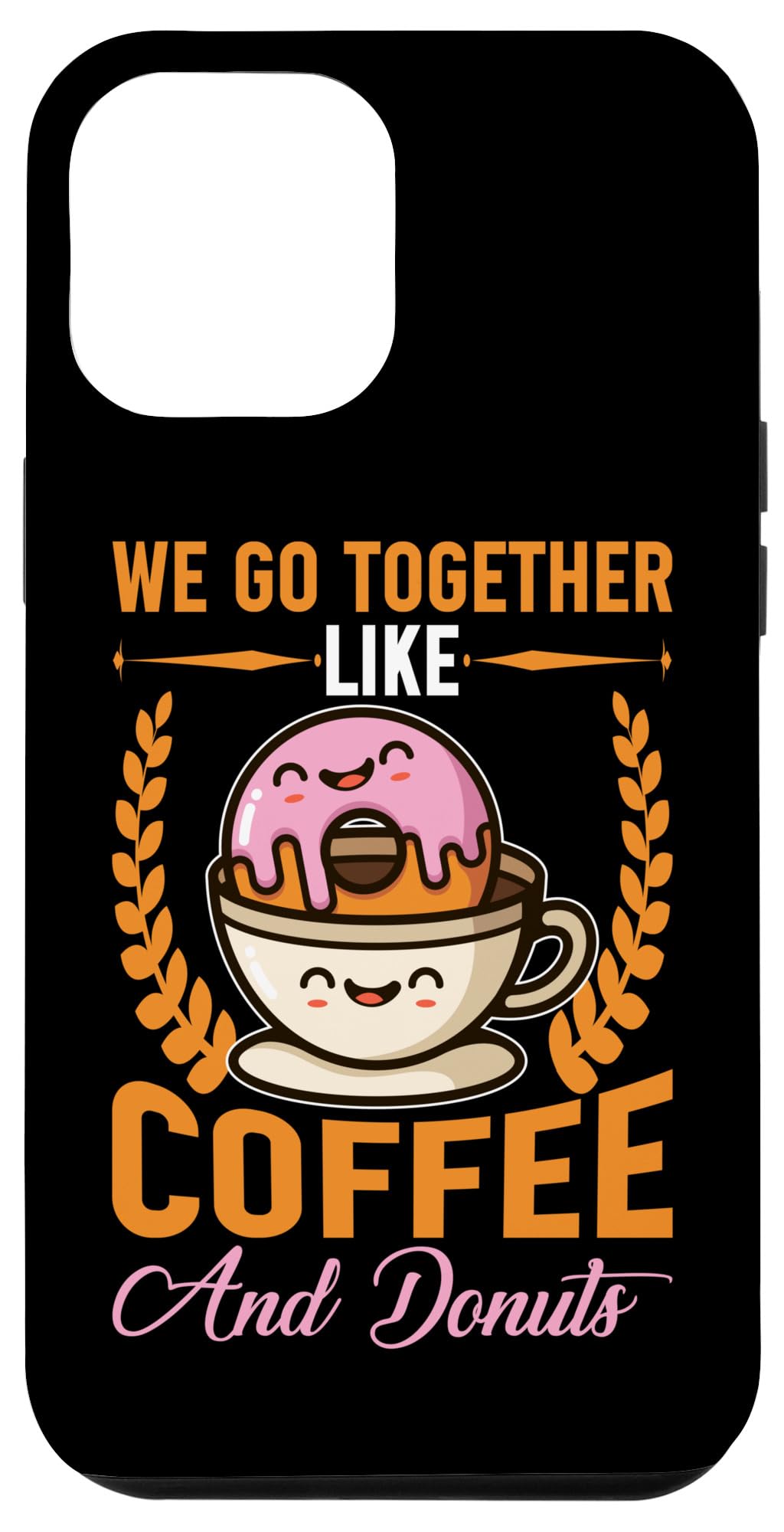 iPhone 12 Pro Max Case | Premium Protective Phone Cover | Compatible with Coffee & Donuts Theme | Perfect for Daily Use, Office & Travel
