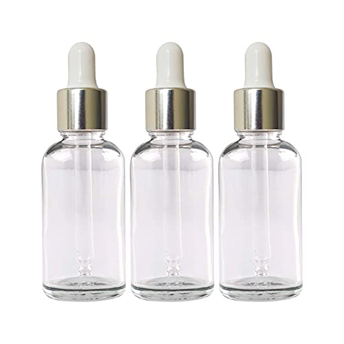 Glass Bottle with Glass Dropper pack of 3